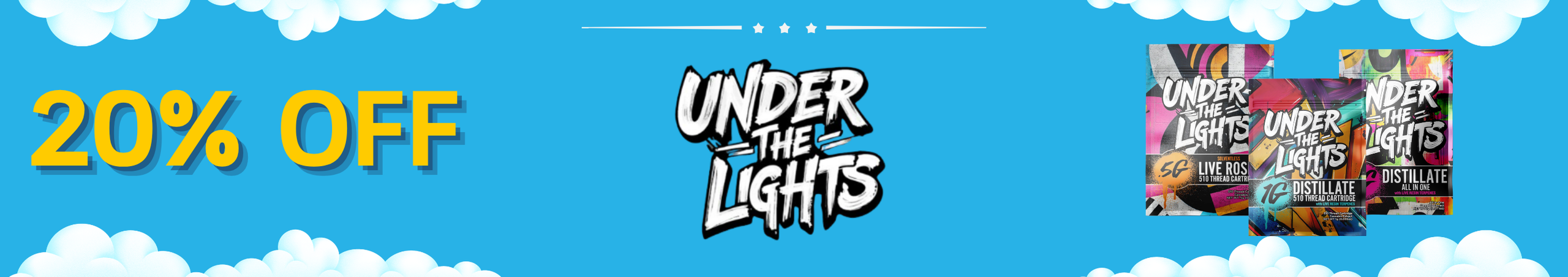 Cannabis Promo, Cannabis Sales, Cannabis Discounts, Cannabis on Sale, 30% Off Under The Lights