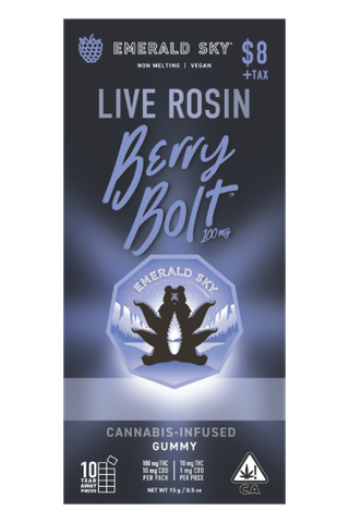 Berry Bolt Single Gummy Emerald Sky