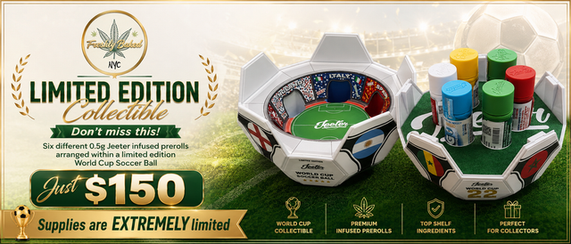 Cannabis Promo, Cannabis Sales, Cannabis Values, Cannabis on Sale, Jeeter World Cup Limited Edition