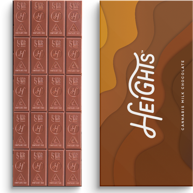 Milk Chocolate | 100mg Chocolate Bar Heights Milk Chocolate | 100mg Chocolate Bar Heights