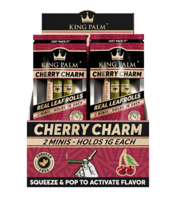 Squeeze and Pop Mini Pre-Roll Cone (Cherry Charm) King Palm 