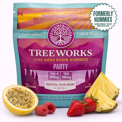 Party Gummies - Tropical Sour Berry 2:1 THC-V:THC 10ct Treeworks
