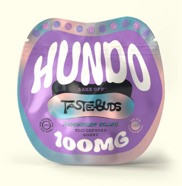 Taste Buds Moondrop Grape Hundo  (1PK)(100MG THC/ 50MG CBN) Aeriz