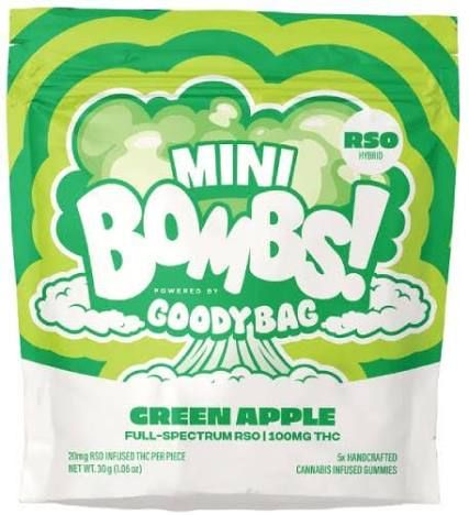 Mini Bomb Green Apple Goody Bag