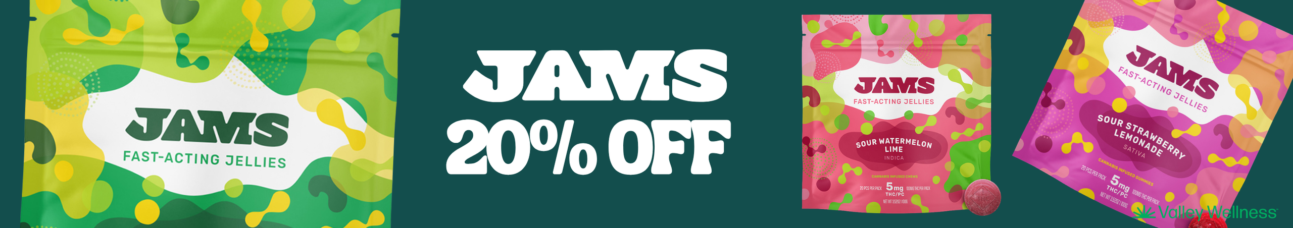 Cannabis Promo, Cannabis Sales, Cannabis Discounts, Cannabis on Sale, 20% Off Jams!