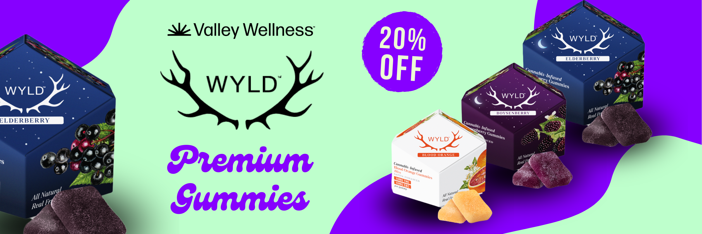 Cannabis Promo, Cannabis Sales, Cannabis Discounts, Cannabis on Sale, 20% Off Wyld!