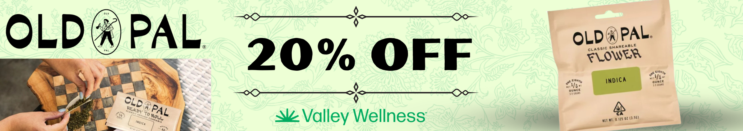 Cannabis Promo, Cannabis Sales, Cannabis Discounts, Cannabis on Sale, 20% off Od Pal Flower and Shake!