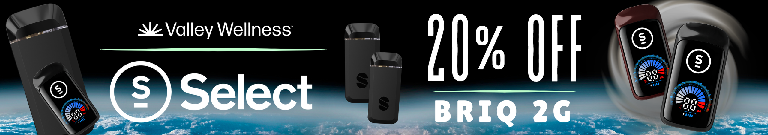 Cannabis Promo, Cannabis Sales, Cannabis Discounts, Cannabis on Sale, 20% off Select Briq 2g Vaporizers!