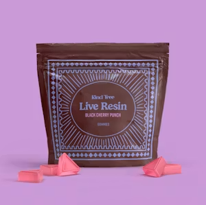 Black Cherry Punch Live Resin Gummies 10 Pack Kind Tree