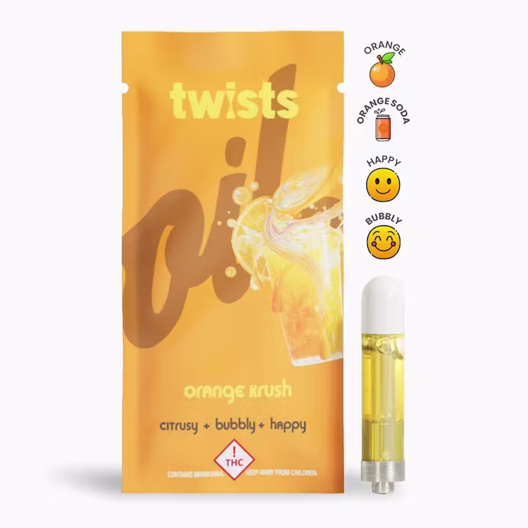 Twists 1G Cart - Orange Krush Oil