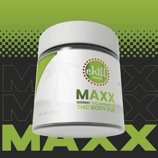 Chill Topical Maxx 1000mg THC : 1000mg CBD Body Rub  Chill Medicated 