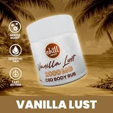 Vanilla Lust Maxx 1000mg THC : 1000mg CBD Body Rub  Chill Medicated 