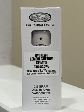 Lemon Cherry Gelato Continental Exotics
