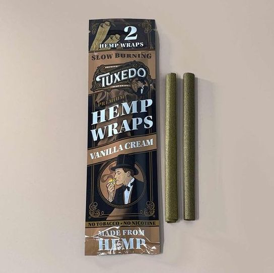 Vanilla Cream Hemp Wraps 2pk Tuxedo