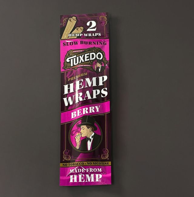 Berry Hemp Wraps 2pk Tuxedo