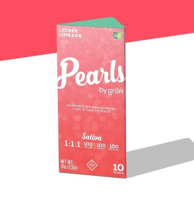 Lychee Limeade | 1:1:1 CBC:THC:THCV | 100mg | Pearls