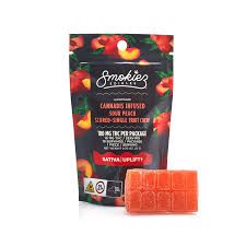 Sour Peach Scored Single Piece Smokies Sour Peach Scored Single Piece Smokies