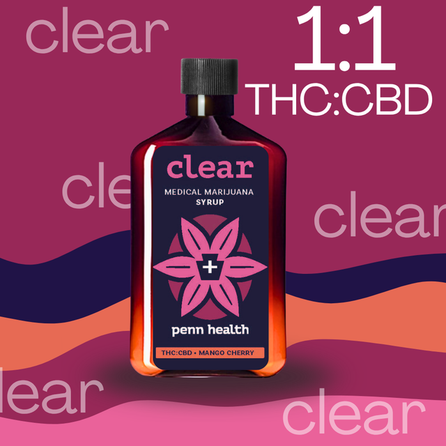 Mango Cherry 1:1 THC:CBD Maximum Strength Clear Penn Health Group