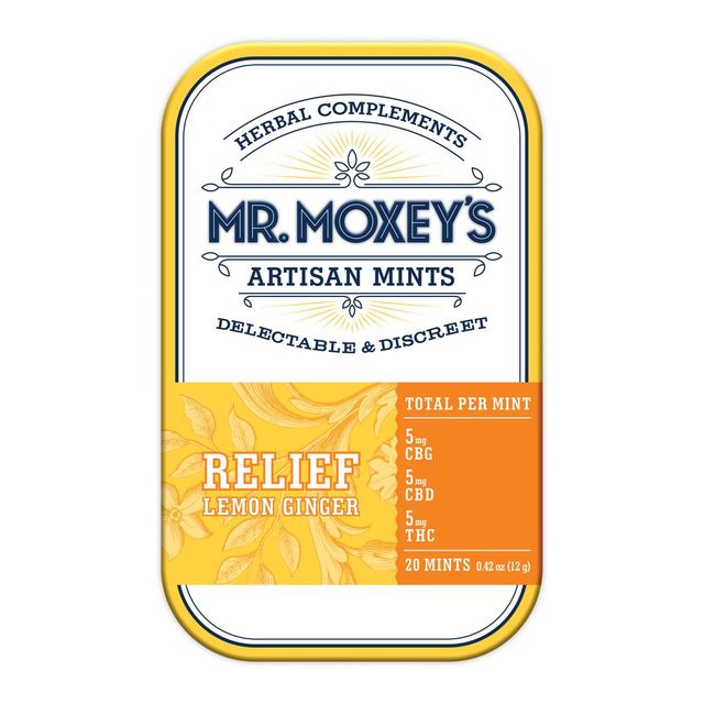 Relief Lemon Ginger 1:1:1 CBD:THC:CBC Mr Moxey's Relief Lemon Ginger 1:1:1 CBD:THC:CBC Mr Moxey's
