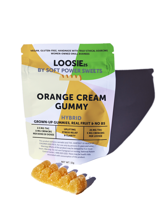 Orange Cream 5:1:1 THC:CBD:CBG 25mg Gummy Soft Power Sweets