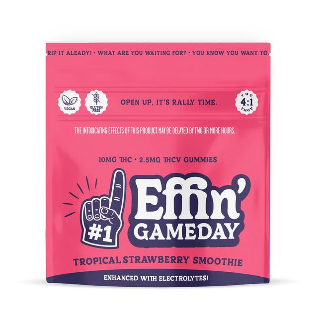 Game Day (USA) Tropical Strawberry Smoothie 4:1 THC:THCv Effin'