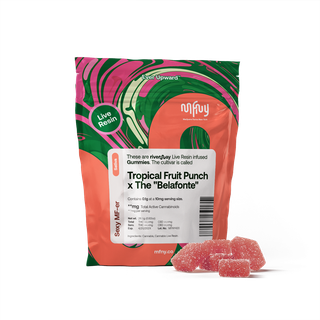 Tropical Fruit Punch x The "Belafonte" 100mg Live Resin Gummies MFNY