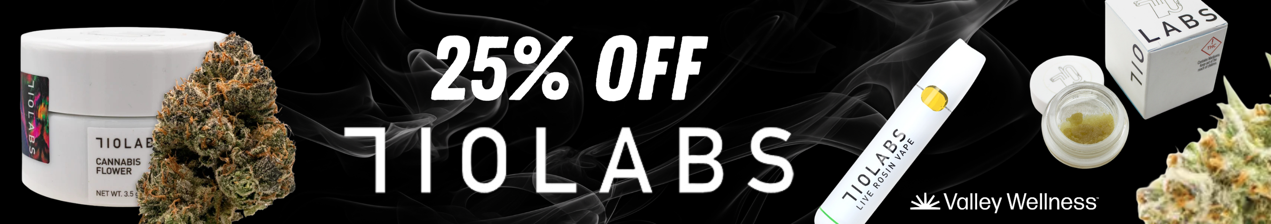 Cannabis Promo, Cannabis Sales, Cannabis Discounts, Cannabis on Sale, 25% Off 710 Labs Flower, Vapes, and Concentrates!