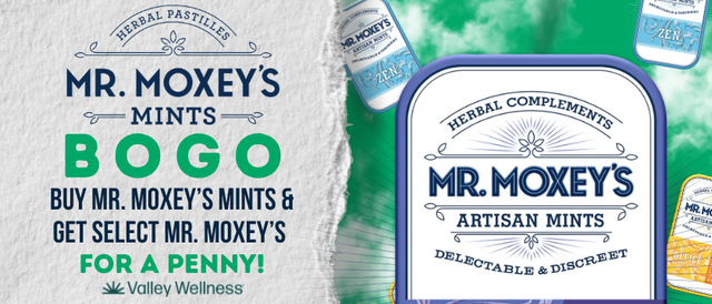 Cannabis Promo, Cannabis Sales, Cannabis Discounts, Cannabis on Sale, Buy any Mr. Moxey's & Get a select Mr. Moxey! *