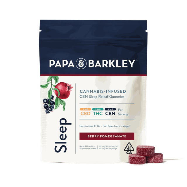 Berry Pomegranate Sleep Releaf Gummies Papa & Barkley