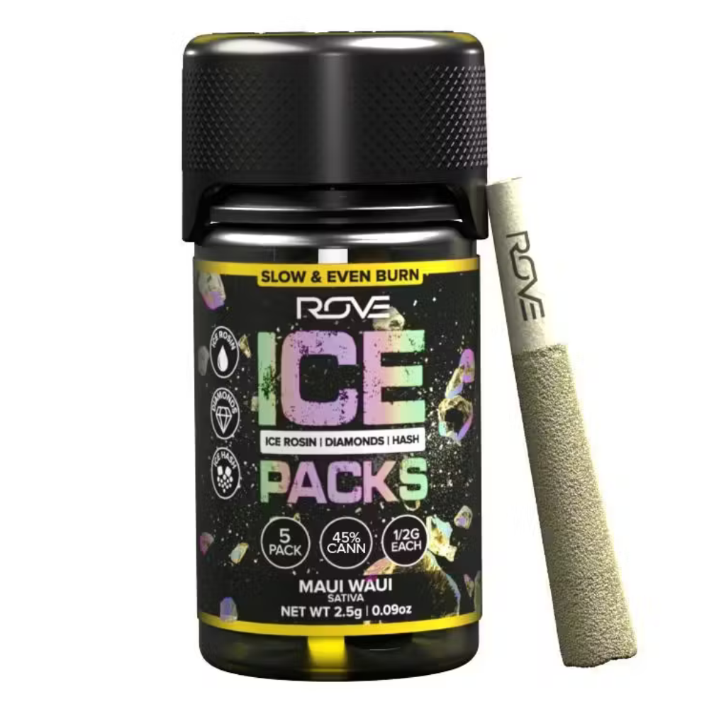 Rove Maui Waui Ice Packs Triple Infused Pre-Roll Pack 5pk - 2.5g 0.6g each | 5pk