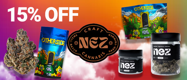 Cannabis Promo, Cannabis Sales, Cannabis Discounts, Cannabis on Sale, Nez Flower Craft Week 15%