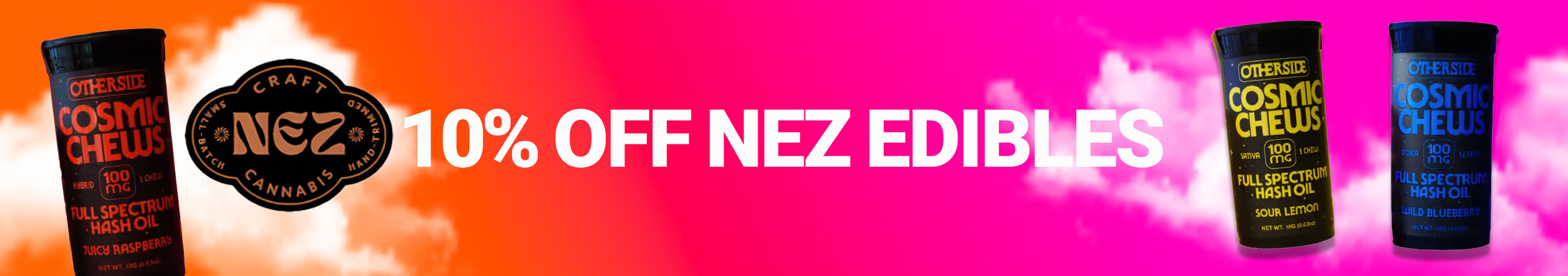Cannabis Promo, Cannabis Sales, Cannabis Discounts, Cannabis on Sale, Nez Edible Craft Week 10%