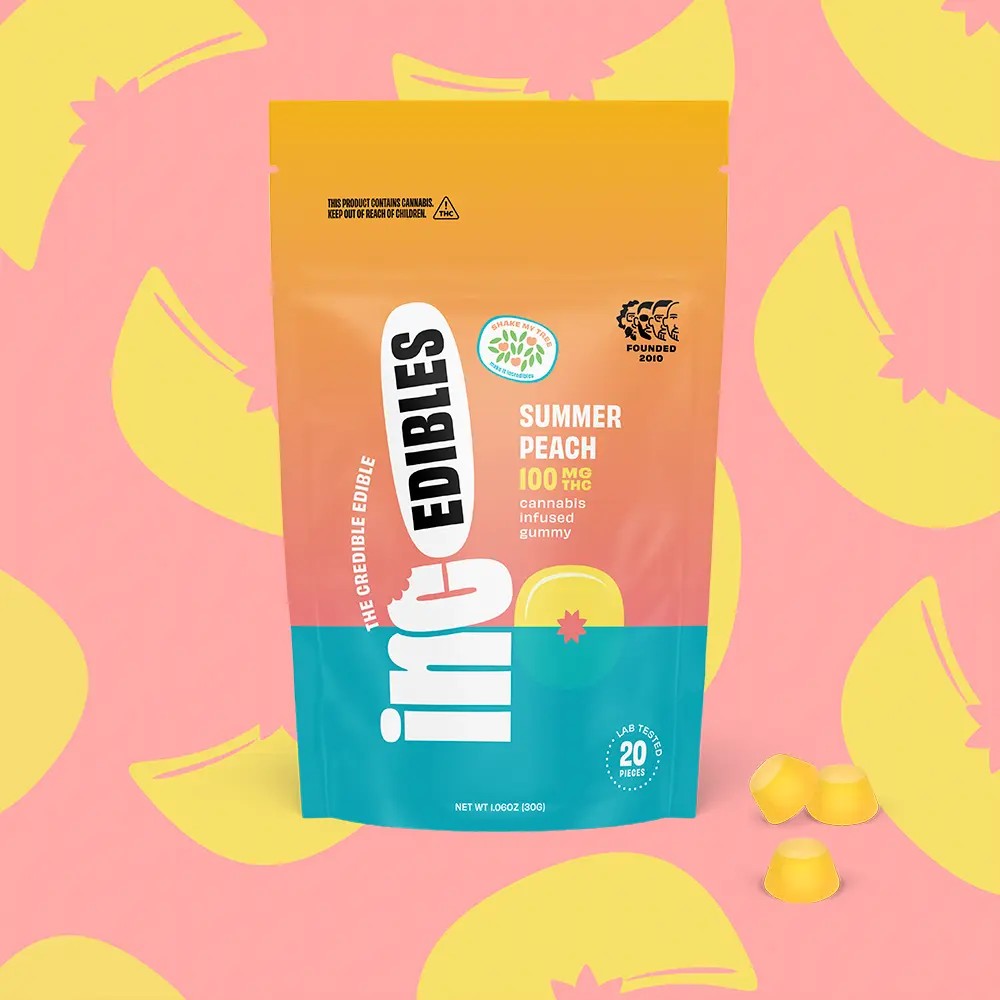 inc.edibles Summer Peach Gummies 20pk