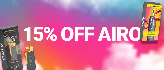 Cannabis Promo, Cannabis Sales, Cannabis Discounts, Cannabis on Sale, AIRO Everyday Low Price