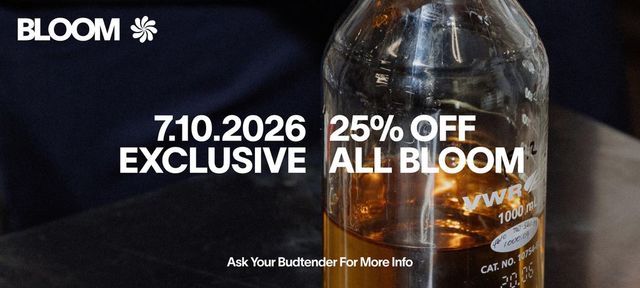 Cannabis Promo, Cannabis Sales, Cannabis Discounts, Cannabis on Sale, 25% Off Bloom/Blaze/Kaviar