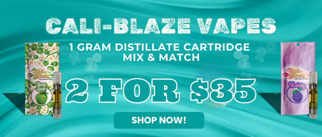 Cannabis Promo, Cannabis Sales, Cannabis Offers, Cannabis on Sale, Cali-Blaze 1G Dis Carts - Mix & Match - 2 for $35
