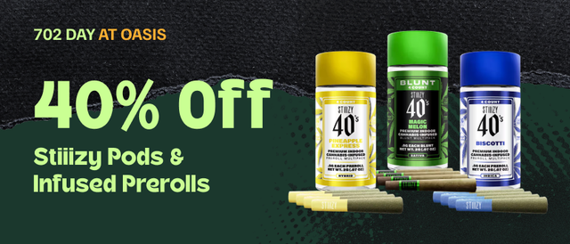 Cannabis Promo, Cannabis Sales, Cannabis Discounts, Cannabis on Sale, 40% Off Stiiizy Pods & Infused Preroll Packs