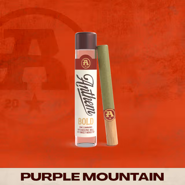 Purple Mountain 1g Infused Wood Tip Pre-Roll Anthem