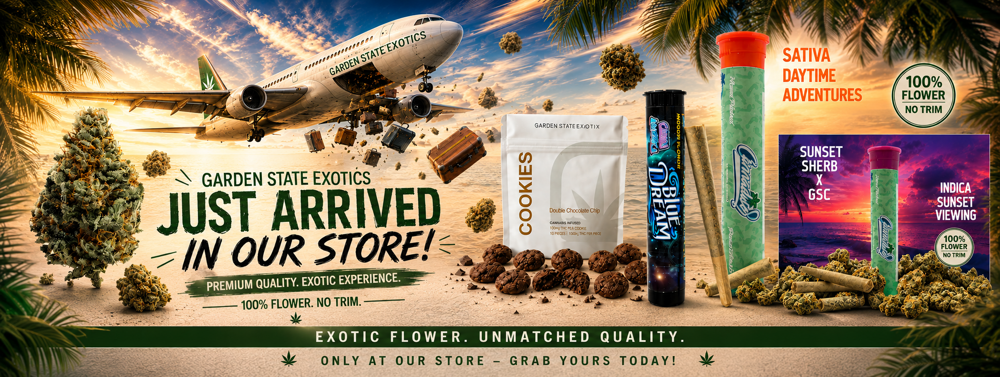 Cannabis Promo, Cannabis Sales, Cannabis Discounts, Cannabis on Sale, GARDEN STATE EXOTIC