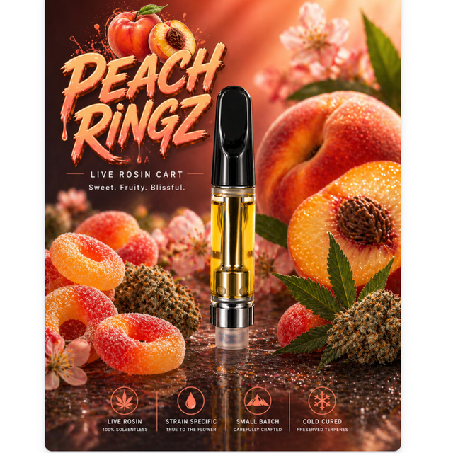 Peach Ringz Rosin Gonzo Family Farms Peach Ringz Rosin Gonzo Family Farms