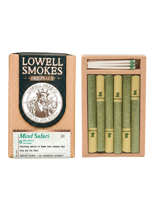 Mind Safari.6g Pre-Roll 6pk Lowell Smokes