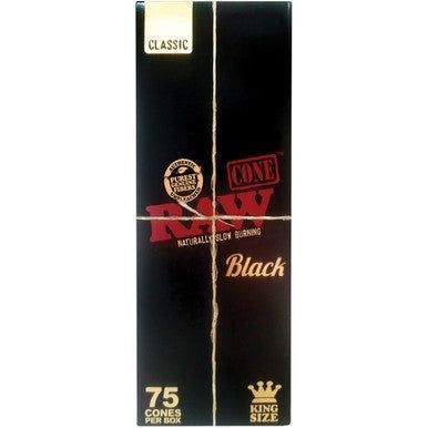 Black Classic Cone King Size Raw