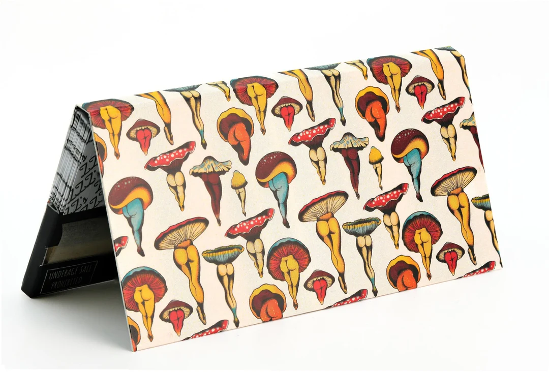 King Size Slim Rolling Papers + Tips - "Shroom Booties" ZZZ's