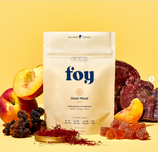 Good Mood Peach 1:1:1 THC:CBD:CBC 100mg Gummies  Foy