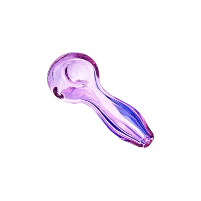 4" Bubbler Glass Water Hand Pipe | Pink Eg Glass