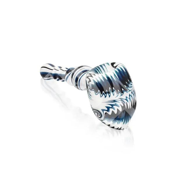 5.3" Hammer Bubbler Hand Pipe | Blue Eg Glass