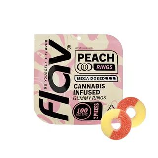Peach Mega Rings Flav