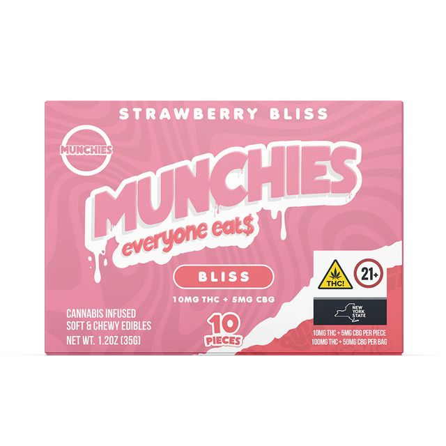 Strawberry Bliss | Bliss THC+CBG Munchies