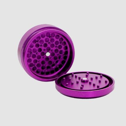 Slim 3 Piece Grinder | Purple Stache