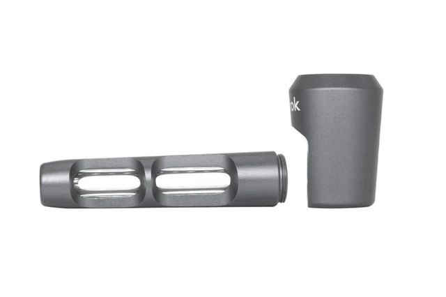 Aluminum & Glass Spoon Pipe | Gun Metal Ongrok